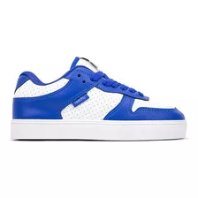 Tênis De Skatista Freeday Grandir Branco Azul Royal Original