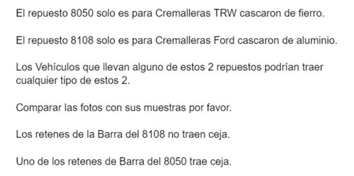 Repuesto Cremallera Mercury Topaz 1992 1993 1994 Foto 4