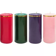 Juego De Velas O Velones Corona De Adviento X4 Unid Ref06