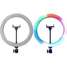 Aro De Luz Led Rgb De 12 Pulgadas Multicolor Sin Trípode