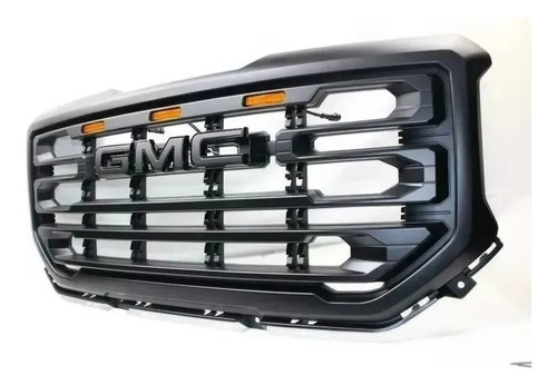 Parrilla Negro Frente Gmc Sierra 2016-2018 1500 Incluye Leds Foto 3