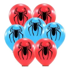 25 Balão Bexiga Homem Aranha Nº 11 Cor Vermelho/azul