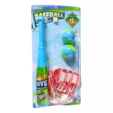 Juego De Beisbol Juguete Bate + Guante + 2 Pelotas Baseball3