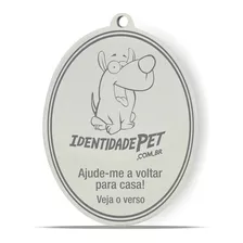 Medalha Furacão Pet Identidade Inox