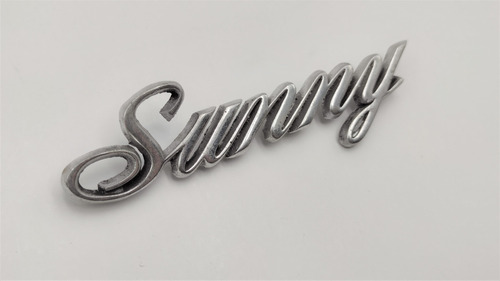 Emblema Sunny Datsun Aluminio Palabra Auto Foto 2