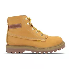 Bota Casual Caterpillar Rework Bz Cano Alto Em Couro Legítim