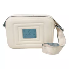 Bolsa Feminina Suelen Cool Pvc Aurora Branca Alça Gorgorão 