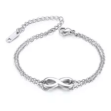 Pulsera Mujer Infinito Acero Inoxidable 316l Parejas Pm9 Lb