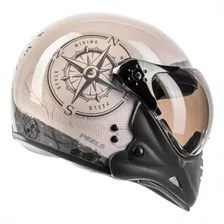 Capacete Modular Peels F-21 North Lançamento Off White/preto