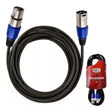 Cabo Xlr Balanceado Macho Femea Para Microfone Mxt 5 Metros