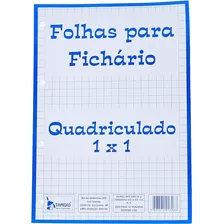 Bloco Fichário Quadriculado 1x1 50f 