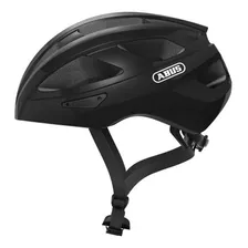 Casco De Ciclismo Negro Abus Macator Con Visera Extraíble, Talla L (58-62 Cm)