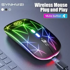 Mouse Inalambrico Recargable Gaming Luces Led 