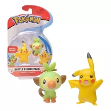 Caixa Temática 2 Miniaturas 4 Cm Pokémon Brinquedo Presente