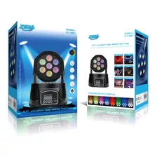 Mini Moving Jogo De Luz 7 Leds 8w Rgbw Bivolt Envio Imediato