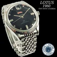 Lotus Súper Automatic 38mm Vintage Cuerda Day Date 1960