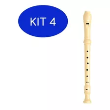 Kit 4 Flauta Moderna Estilo Germânica Blister Com 1 Un Maped