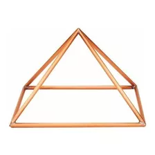 Pirâmide Cobre 16cm Mesma Proporção Queops Radiestesia Reiki