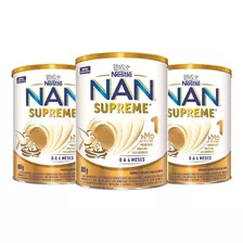 Fórmula Infantil Em Pó Nestlé Nan Supreme 1 Lata 800g Kit 3