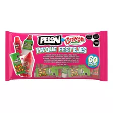 Pelon + Crayon Pa'que Festejes 60pz