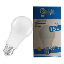 Lampara Bombilla Led Sunlight 15w Fria Blanca E27 Febo