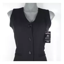 Conjunto De Vestir Mujer Chaleco Largo Falda Larga Uniforme