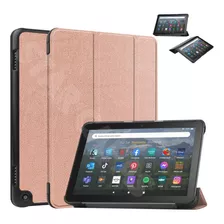 Capa Smartcase Couro Para Tablet Amazon Fire Hd8 R2sp8t 2022