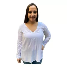 Blusa Remera Puntilla Old Navy Super Suave - Anaandi