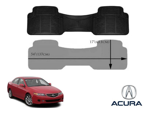 Tapetes Uso Rudo Acura Tsx 2005 A 2007 Rubber Black Original Foto 3