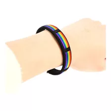 Pulseira Bracelete Artesanal Arco Íris Lgbt 