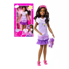 Muñeca My First Barbie Vestido Morado - Mattel