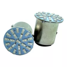 100 Lampada De Ré Luz 22 Leds Xenon Branca 1 Polo / 2 Polos