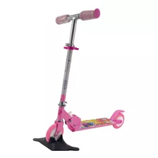 Scooter Plegable Para Niños, Fuxion Toys, Diseño Divertido Color Rosa