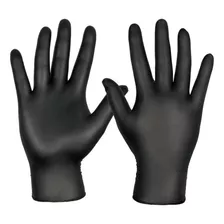 Guantes Nitrilo Descartables X 100u 100 %negro Talle S