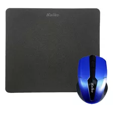 Combo Kit Mouse Inalambrico Y Pad Liso Oficina Pc Notebook