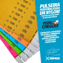 Pulseira Identificação Nylon Impressão Simples . 1000 Unids