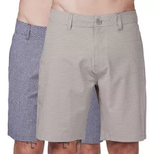 Kit 2 Short Alfaiataria Masculina Bermuda Elastano