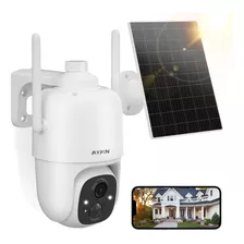 Camara De Seguridad Wifi Solar Para Exteriores, 2mp Pan T...