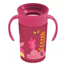 Vaso Antiderrame 360° Cheers Asas 10 Oz Rosa Color Rojo Jardín