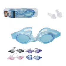 Óculos Adulto Natação Com Protetor De Ouvido Piscina Pvc