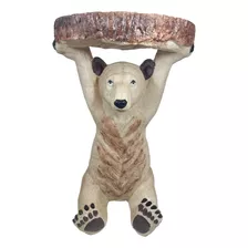 Mesa De Canto Urso/ Ursinho Sentado P/ Vaso Ou Peq. Aquários