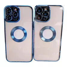 Funda De Lujo Goma Para iPhone 13 + Mica Elegante Protectora