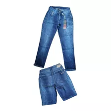 Cropped Jeans Feminina Cos Médio - Calça Jeans Emporio 9113