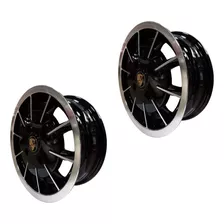 Par Rines Gasser Negros 15 X 5.5 Ancho 4/130 Vocho 2 Piezas Color Negro