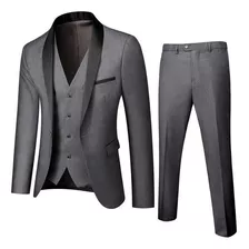 Conjunto De Traje Delgado De 3 Piezas Para Hombre, Fiesta De