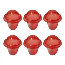 72un Mini Copo Bolha 25ml Brigadeiro Festa Verrine Vermelho