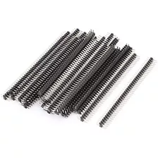 Uxcell 24 Piezas 40 Pines 2 Mm Paso Doble Fila Straight Head