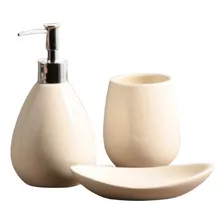 Set Baño Ivory Color Beige