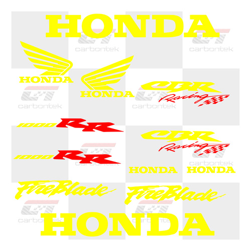 Kit Stickers Calcomana Honda Cbr 1000rr Fireblade Alas Moto Foto 7