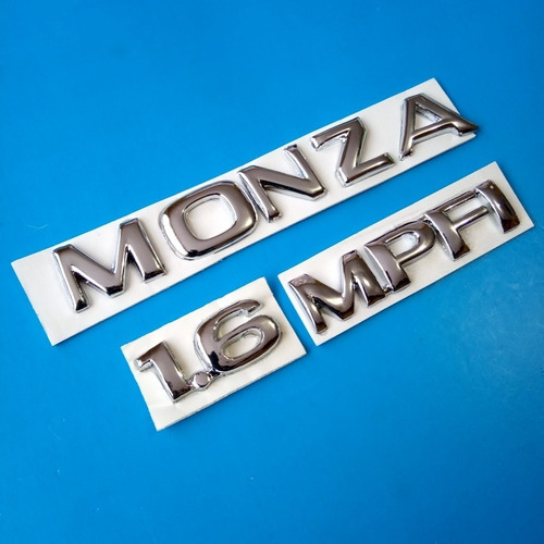 Emblemas Monza 1.6 Mpfi Chevy Chevrolet Kit Cajuela Foto 2